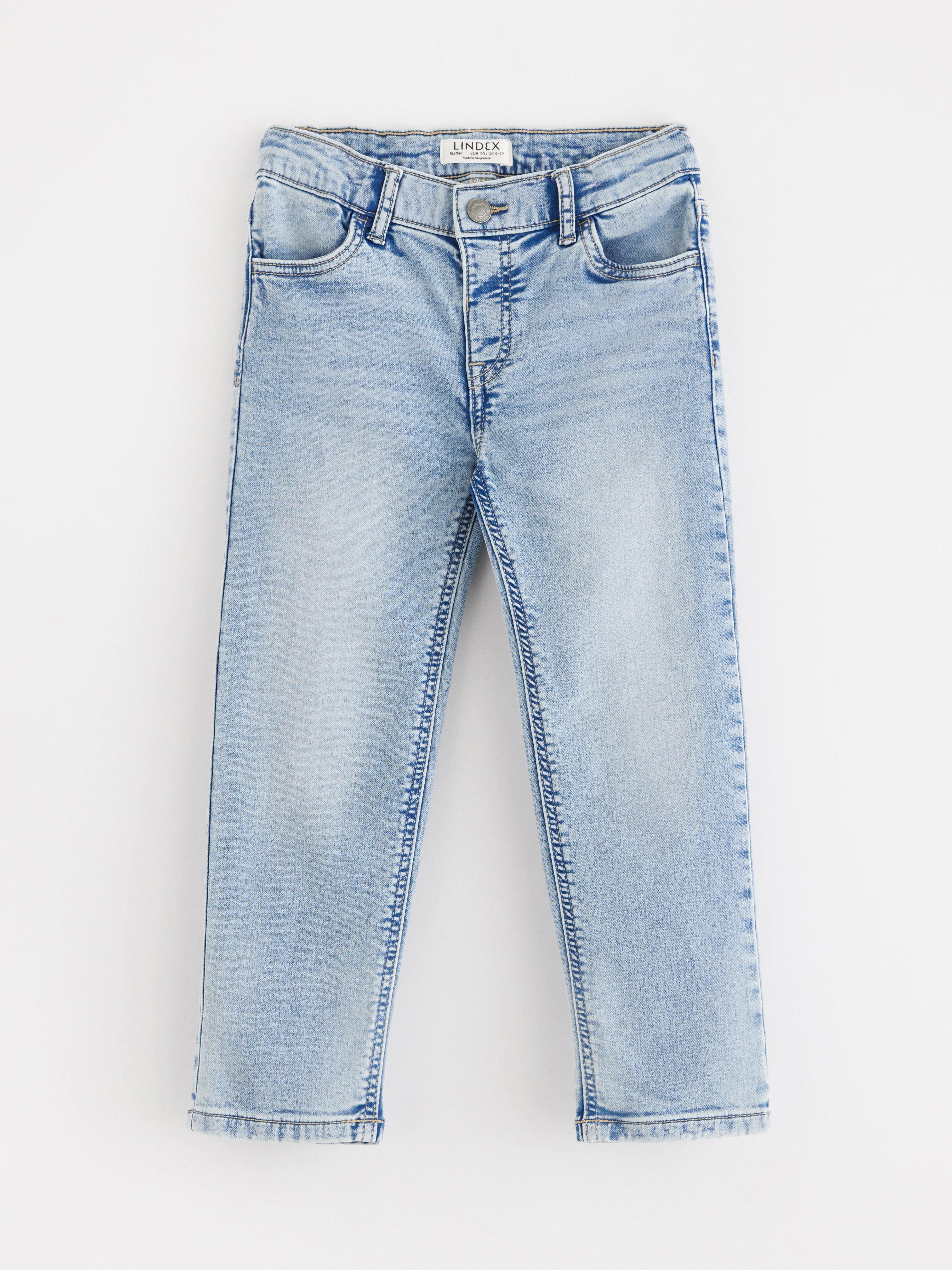STAFFAN Jeans de pierna recta en denimtrikå Denim claro