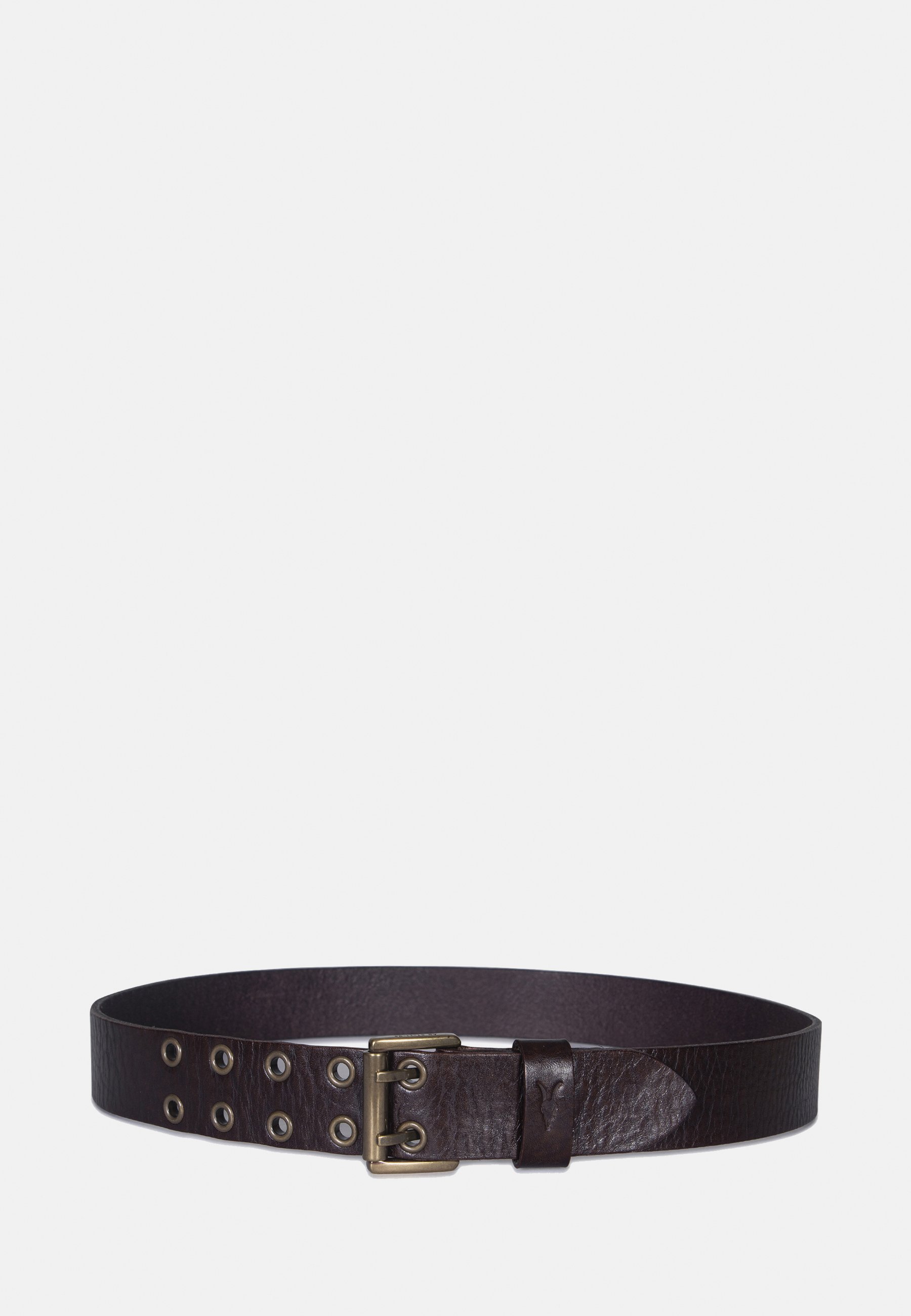 AllSaints riem met verweerde oogjes - bruin