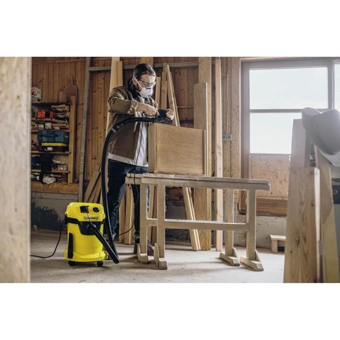 Σκούπα υγρής και ξηρής αναρρόφησης KARCHER WD 3 P V-19/4/20 - Δοχείο πολυπροπυλενίου 19 λίτρων - 1000W