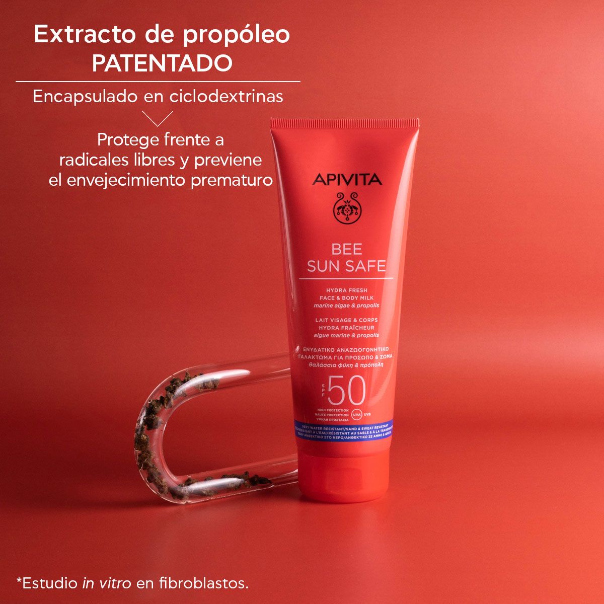 „Bee Sun Safe Hydra Fresh“ veido ir kūno losjonas SPF50 Apsaugos nuo saulės vaistinė