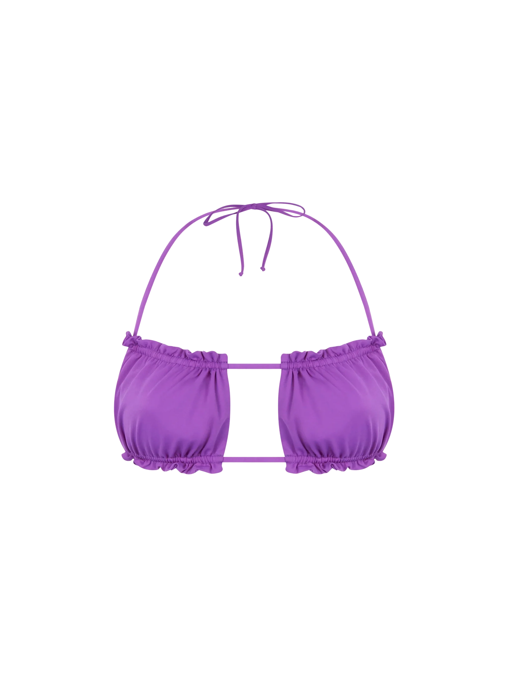 Traje de baño de mujer con top de banda morado