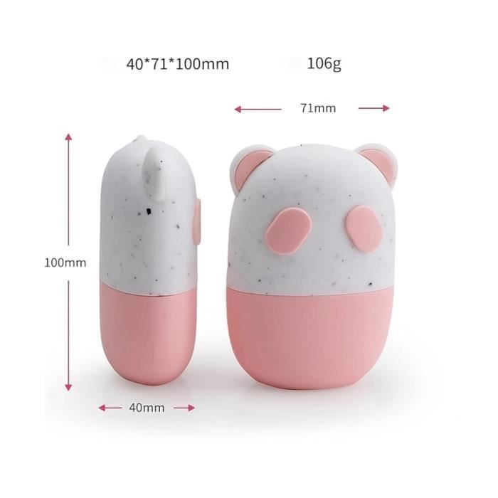 Lot de 2 rouleaux de glace Panda pour visage, yeux et cou - Éclat de peau & amélioration naturelle