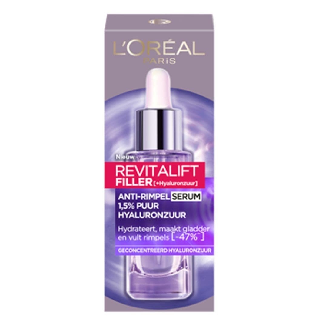 „L'Oréal Paris“ hialurono rūgšties serumo užpildas – 1,5 % hialurono rūgšties serumas – 30 ml