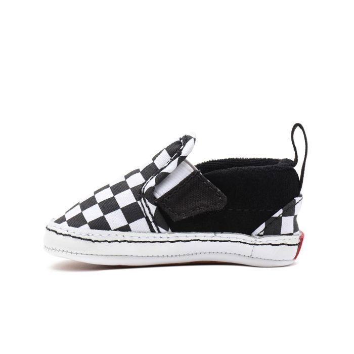 Sapatinhos de Bebê - VANS - Modelo Slip-On para Berço - Preto - Têxtil - Rasteiro