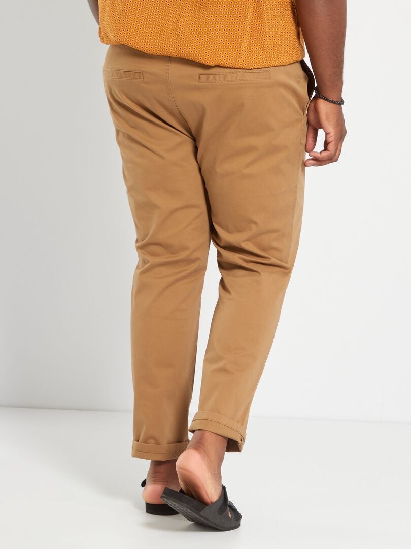 Slim fit chino broek maat L32 - Bruin