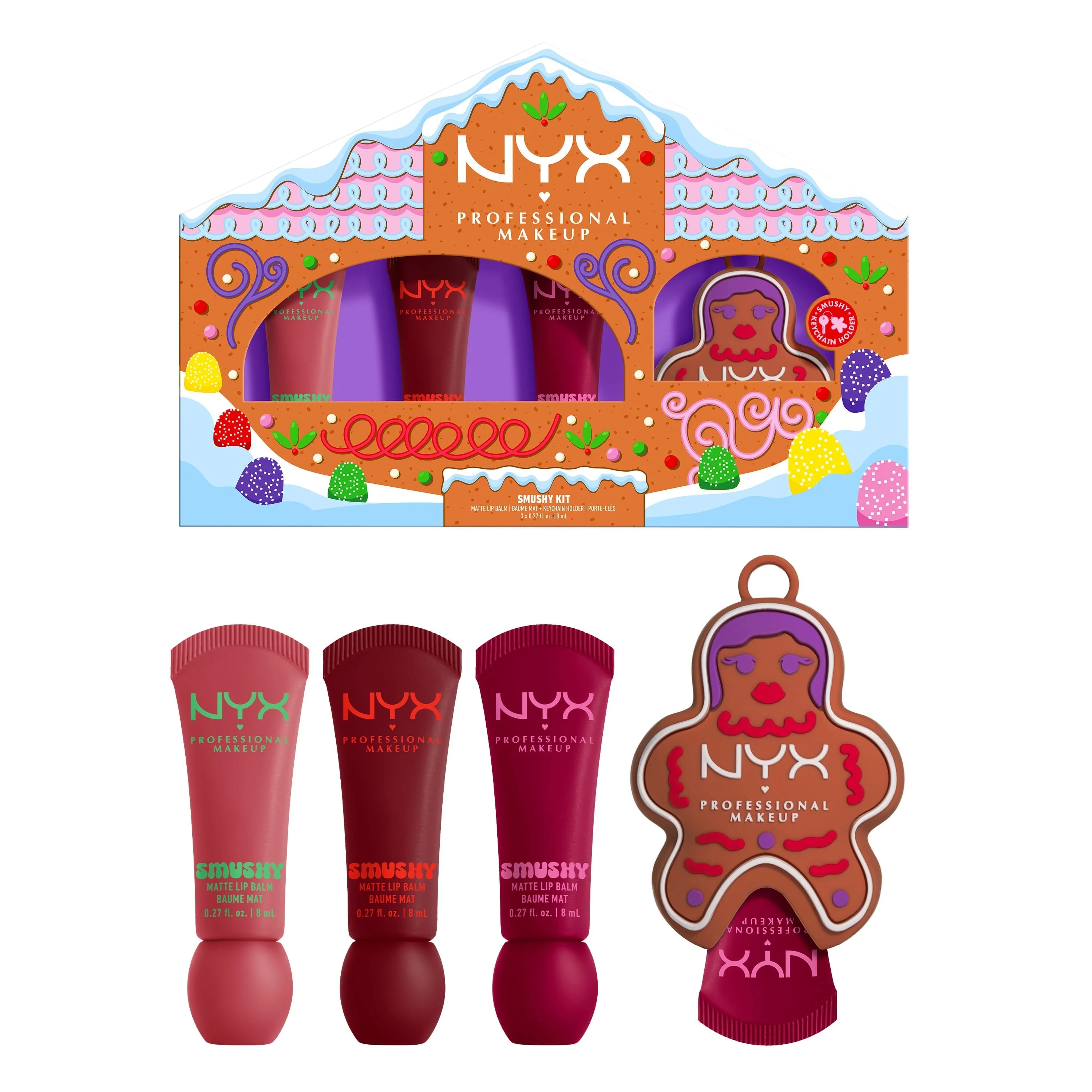 Labbra Holiday Smushy Kit - Cofanetto Make Up, Balsamo Labbra, Rossetto mat
