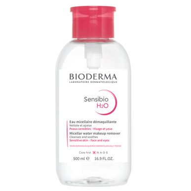 Bioderma Sensibio H2O Misellivesi Puhdistava Misellivesi Herkälle Iholle 500 ml