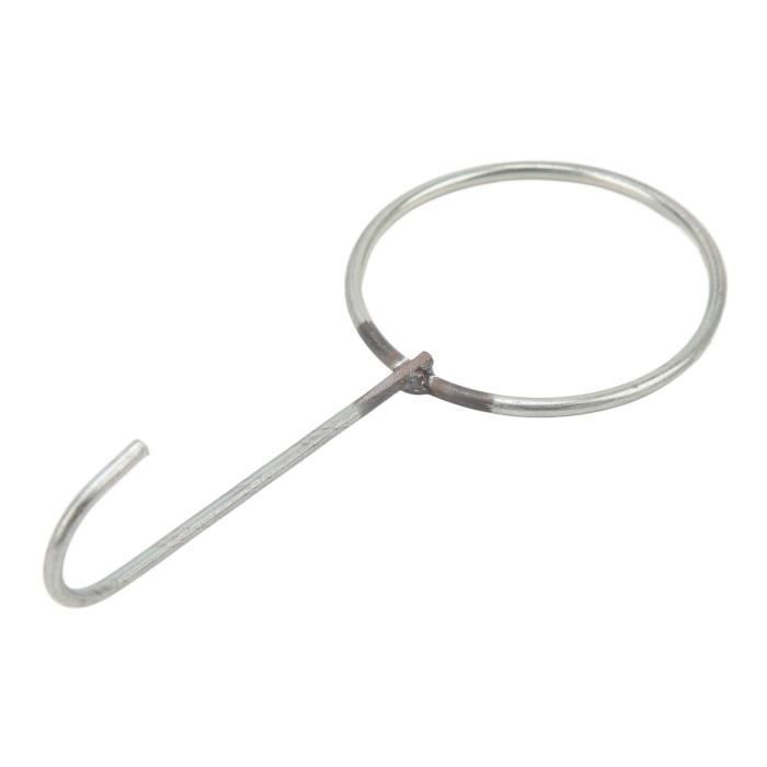 Accesorios para barbacoa Fydun, cesta de acero inoxidable para horno de barbacoa (pequeña, 20 cm + gancho) SD021