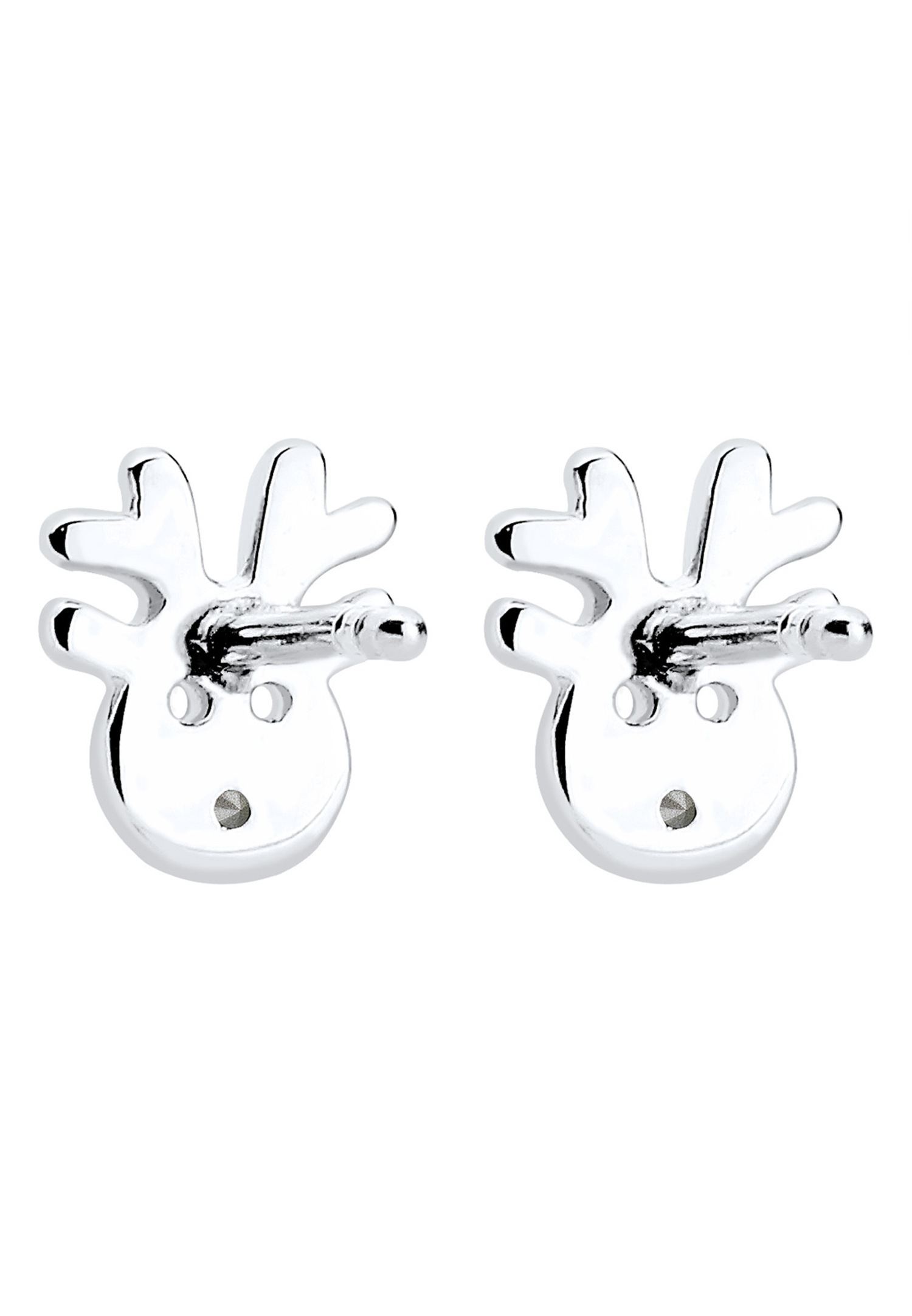 Elli Enfants Clous d'oreilles Motif Renne Ludique avec Cristal en Argent Sterling 925