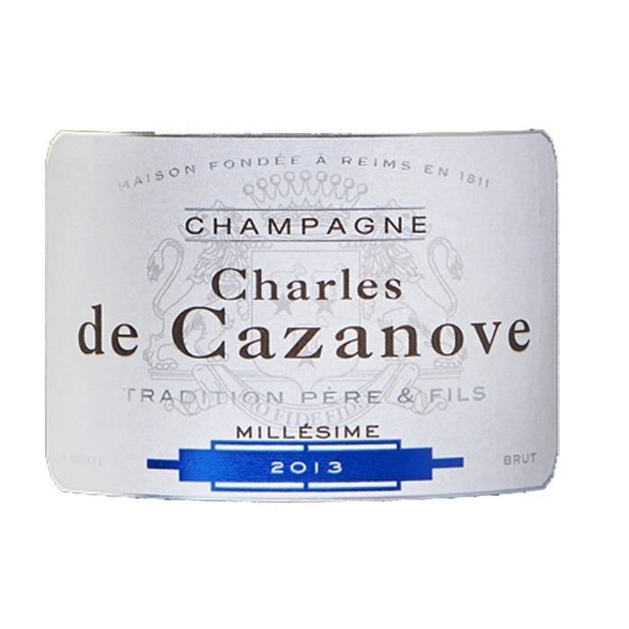 Charles de Cazanove Brut Vintage Champanhe - 2013 - 75cl