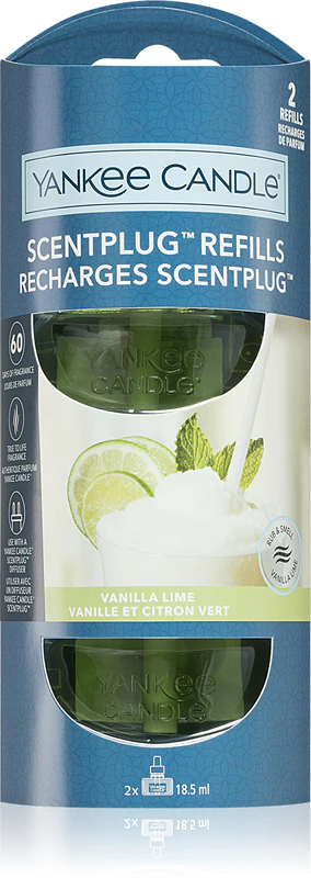 Refil de baunilha e limão da Yankee Candle para difusor elétrico.