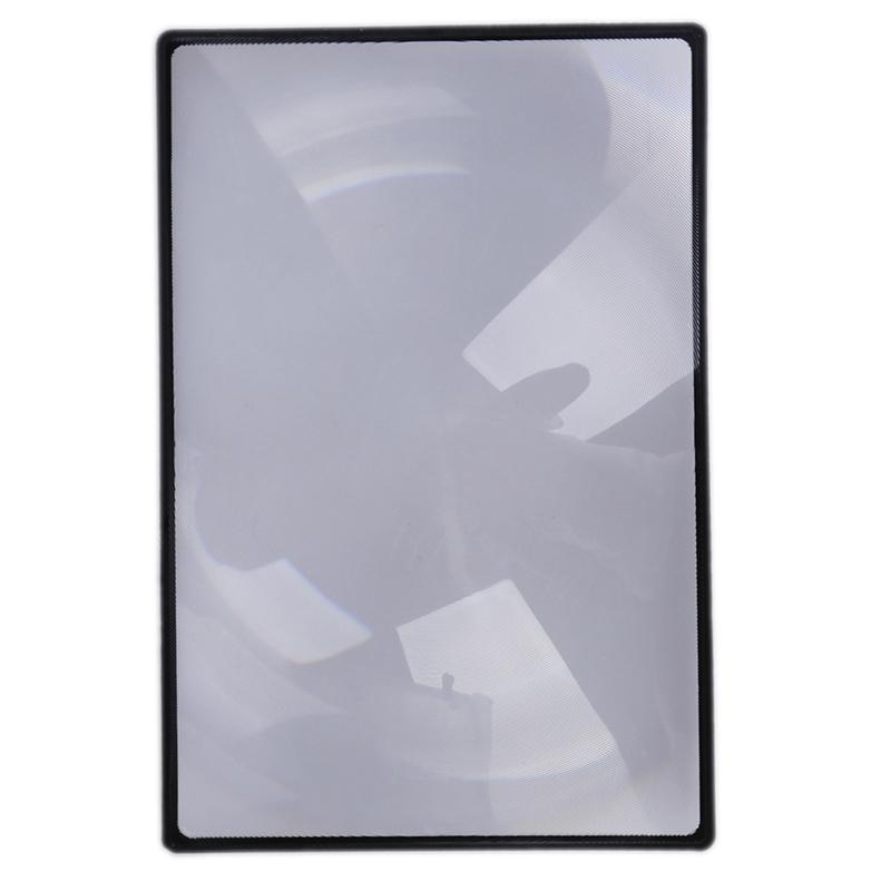 180X120mm Forstørrelsesglass A5 Flat PVC Forstørrelsesark X3 Bokside Forstørrelse Forstørrelsesglass Leseglass Linse Verktøy Deler