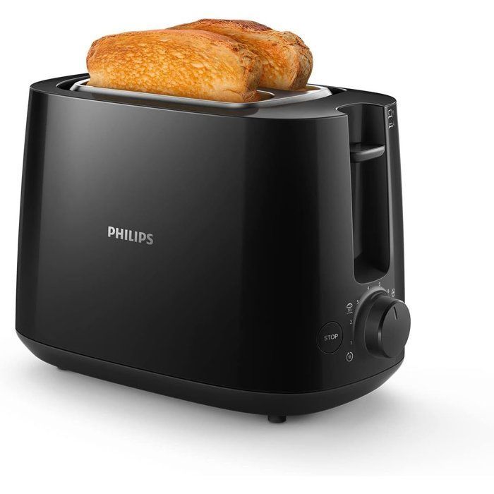 Toaster - PHILIPS - HD2581/90 - Daily Breakfast Collection - 2 slots - 830W - Black