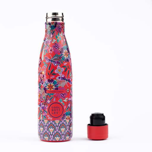 Cool Bottles Edelstahl-Thermosflasche. Dragonfly Paradise 500 ml