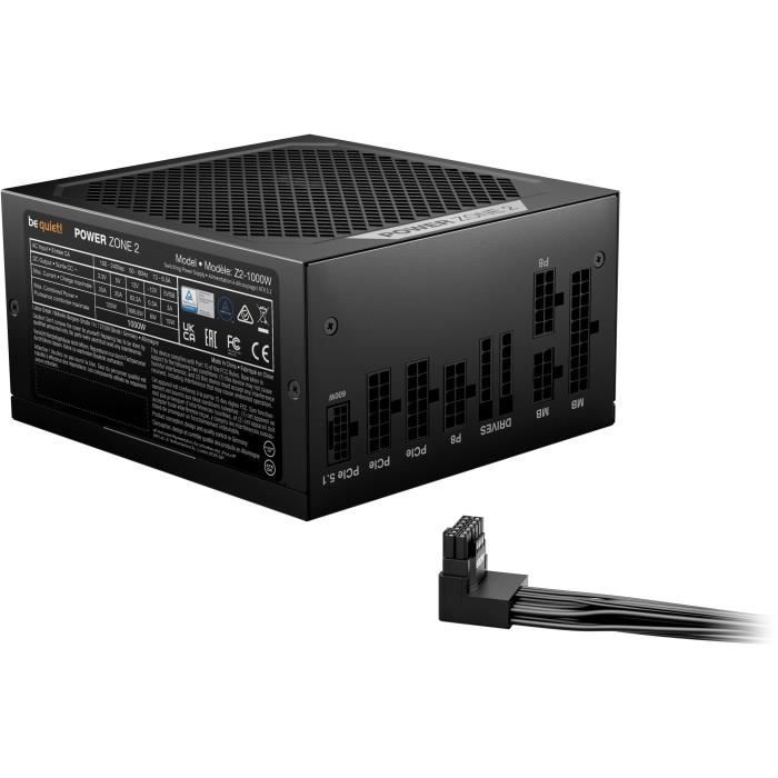 PC-Netzteil – BE QUIET! – POWER ZONE 2 – 1000 W – 80 Plus Platinum-zertifiziert – Modular