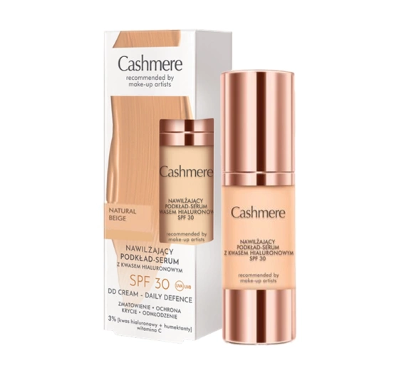 Dax Cosmetics Cashmere DD podkład-serum z kwasem hialuronowym SPF30 Natural Beige 30 ml