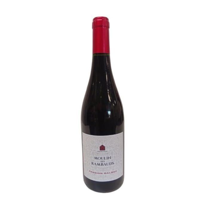 Malbec vin rouge - Chateaux les Rambauds - IGP 2021 - 1 x 75cl.