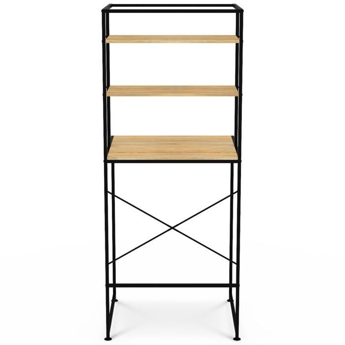IDMARKET DETROIT industriële design opbergplank voor wasmachine