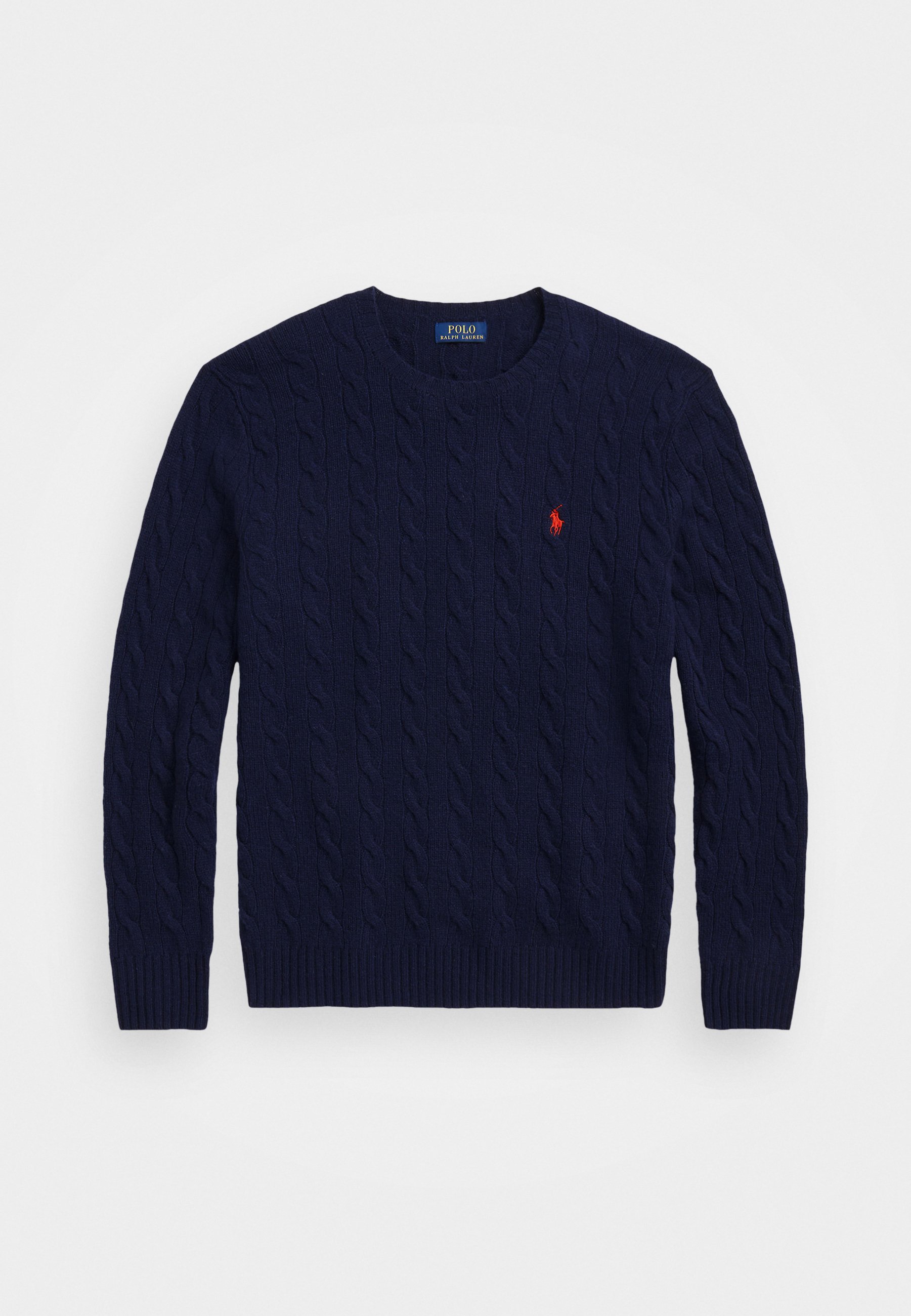 Polo Ralph Lauren kabelgebreide wollen kasjmier trui - Trui - donkerblauw