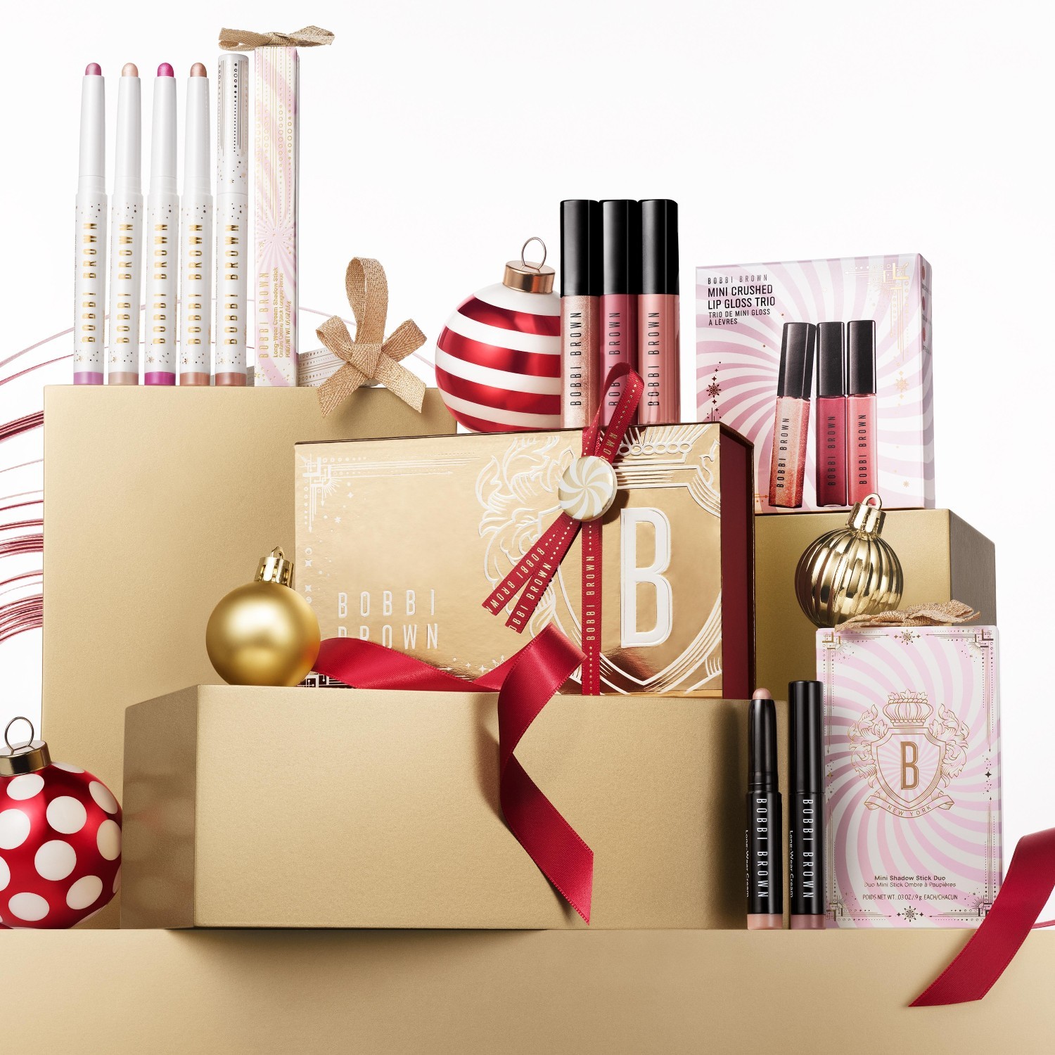 Bobbi Brown lūpu spīdums Minis Mini Crushed lūpu spīduma trio - 1 gab.