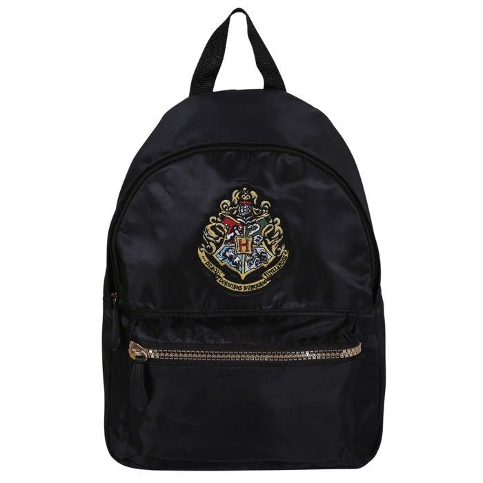Zwarte Harry Potter Urban rugzak voor dames, jongeren, school, ruime rugzak