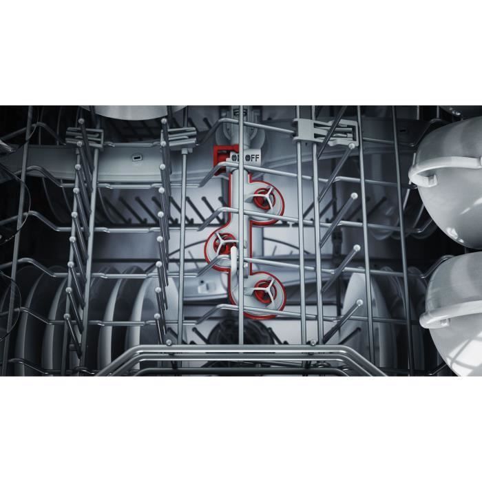 Lave-vaisselle tout encastrable BOSCH SMH6ECX12E SER6 - 14 couverts - 42 dB - porte à glissières - Classe A - tiroir à couverts
