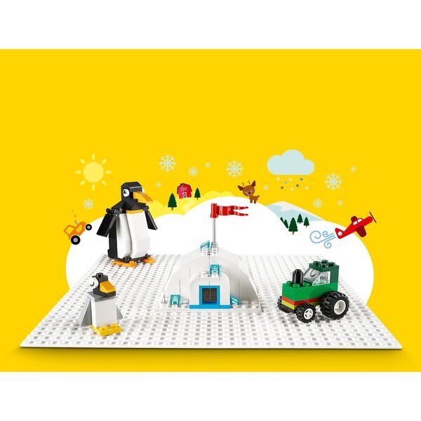 LEGO Classic 11010 Biela podložka podstavca<br>25 cm x 25 cm