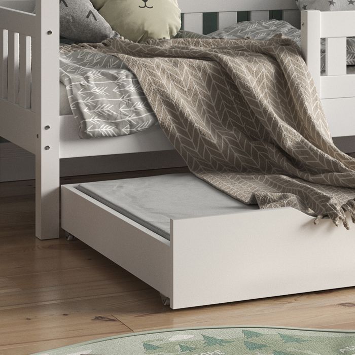 Materasso per bambini 80x150 cm, livello di rigidità H2, colore bianco, Vitalispa 43706