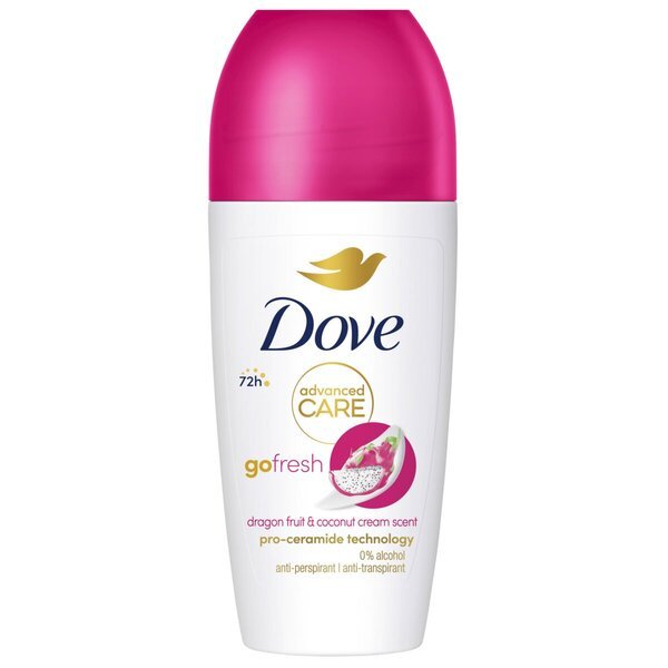Dove Advanced Care Go Fresh antiperspirantný dezodorant s dračím ovocím a kokosovým krémom 50 ml