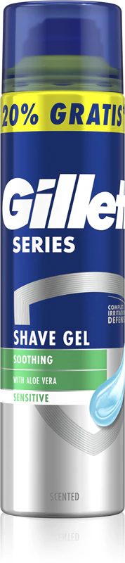 Gel de Barbear Suavizante Gillette Series com Aloe Vera