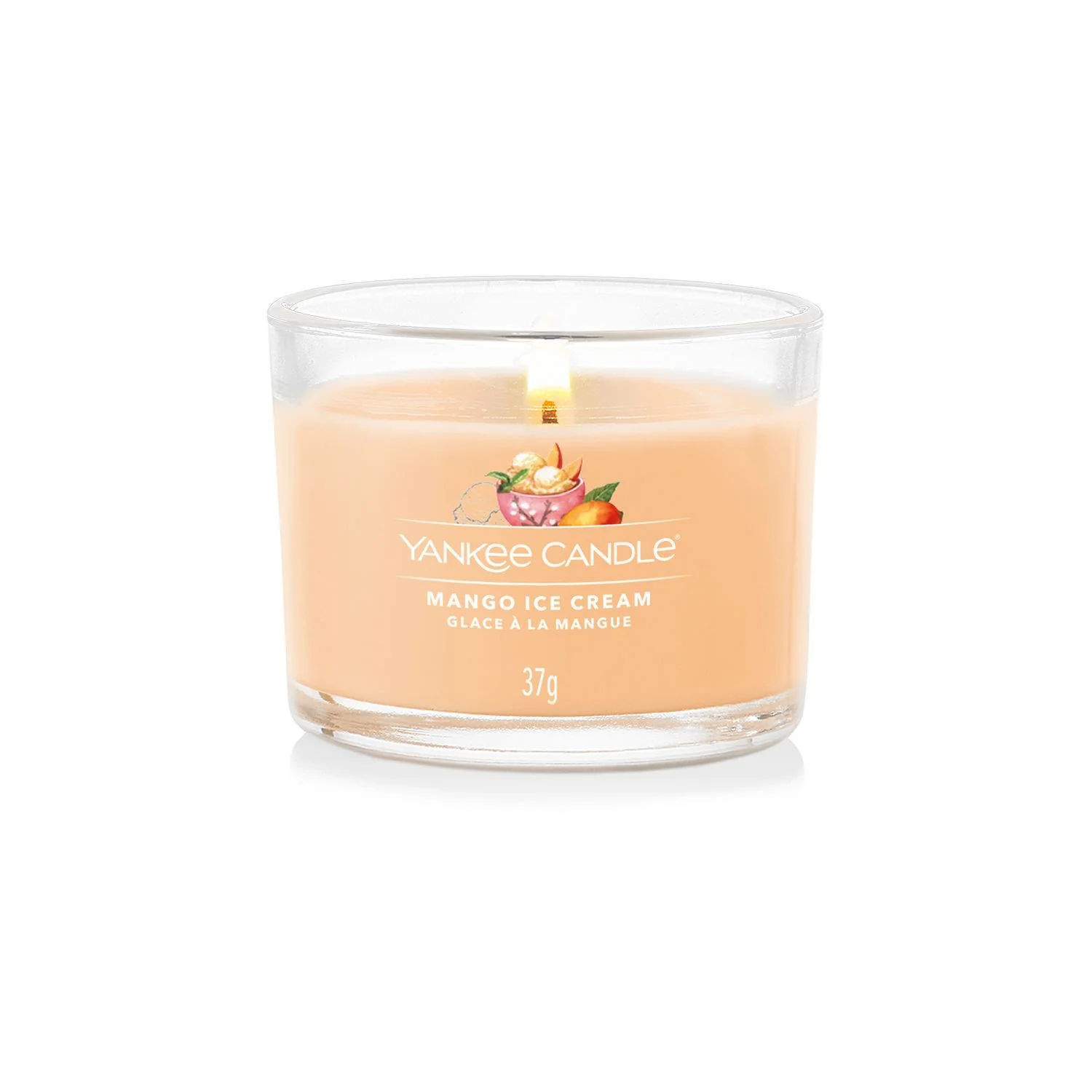 Filled Votive Candles Mango Ice Cream - Candela Profumata