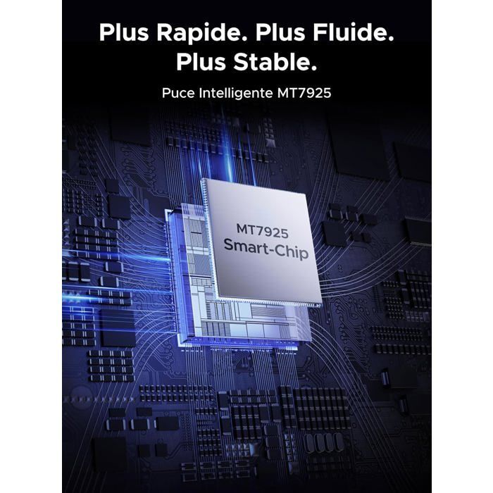 Adaptador WiFi PCIe Be6500 de 7 pulgadas, Bluetooth 5.4, 6 GHz/5 GHz/2.4 GHz, adaptador USB inalámbrico de 6 dBi, WPA3, baja latencia, BT5.4