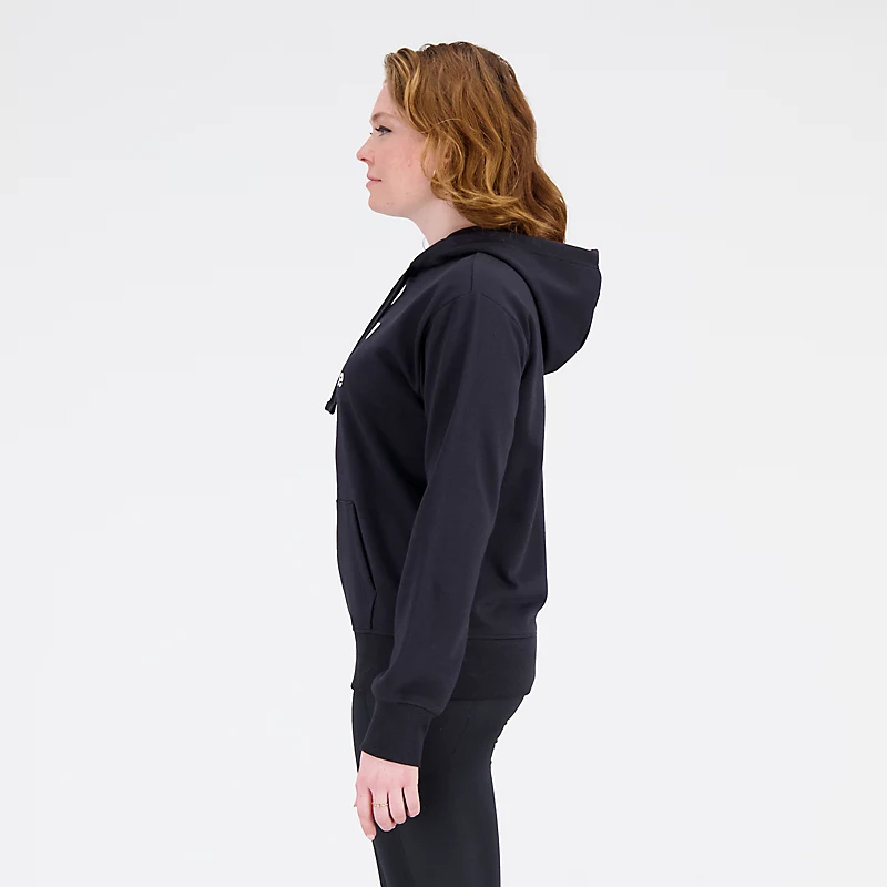 Hanorace Essentials Stacked Logo pentru femei – NEGRU