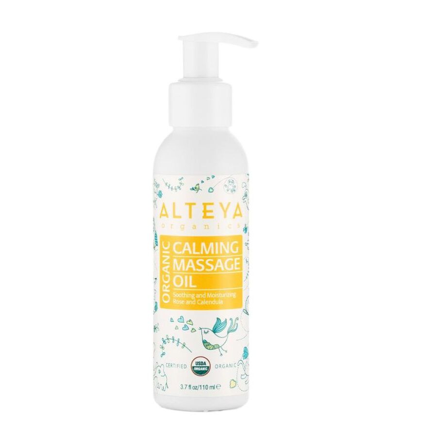 Aceite de masaje calmante orgánico Alteya