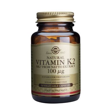 „Solgar“ vitaminas K2 100 µg 50 kapsulių