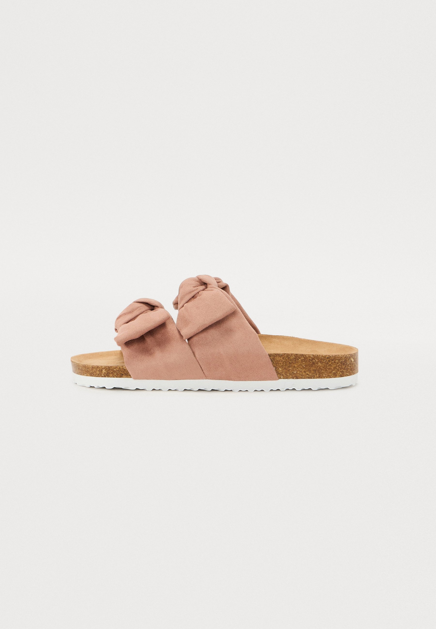Anna Field pantoffels met wijde pasvorm - lichtroze