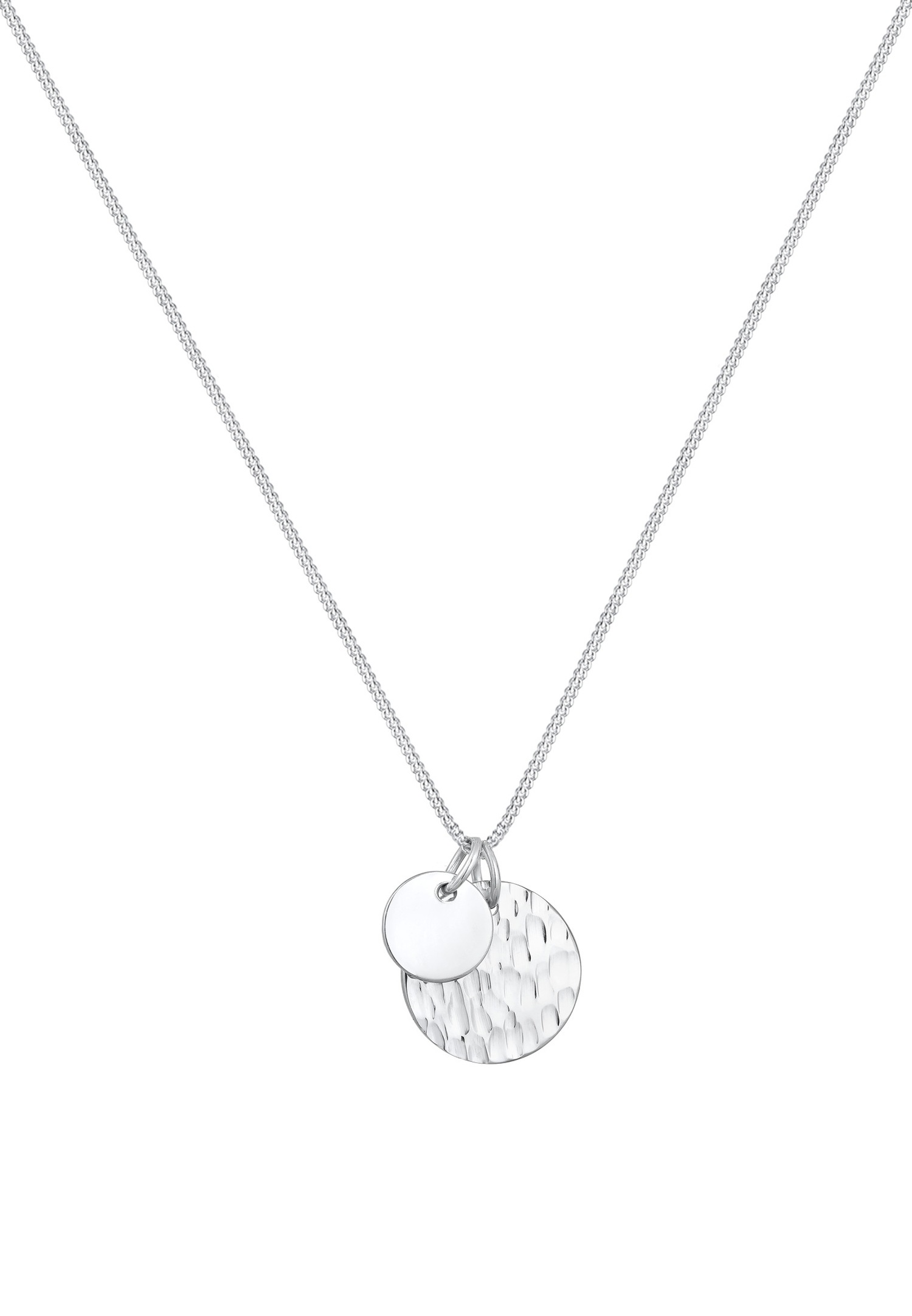 Elli Plaquettes Pendentifs Basic Géo Collier Femme - (925/1000) Argent