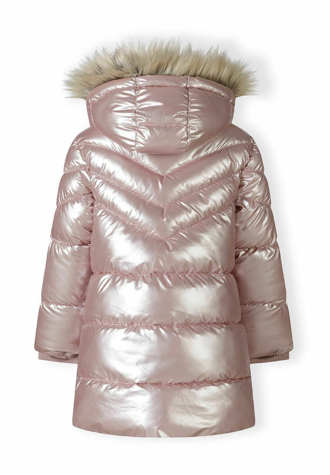 MINOTI WARME GEVOERDE CAPUCHON VAN KUNSTBONT - Winterjas - roze