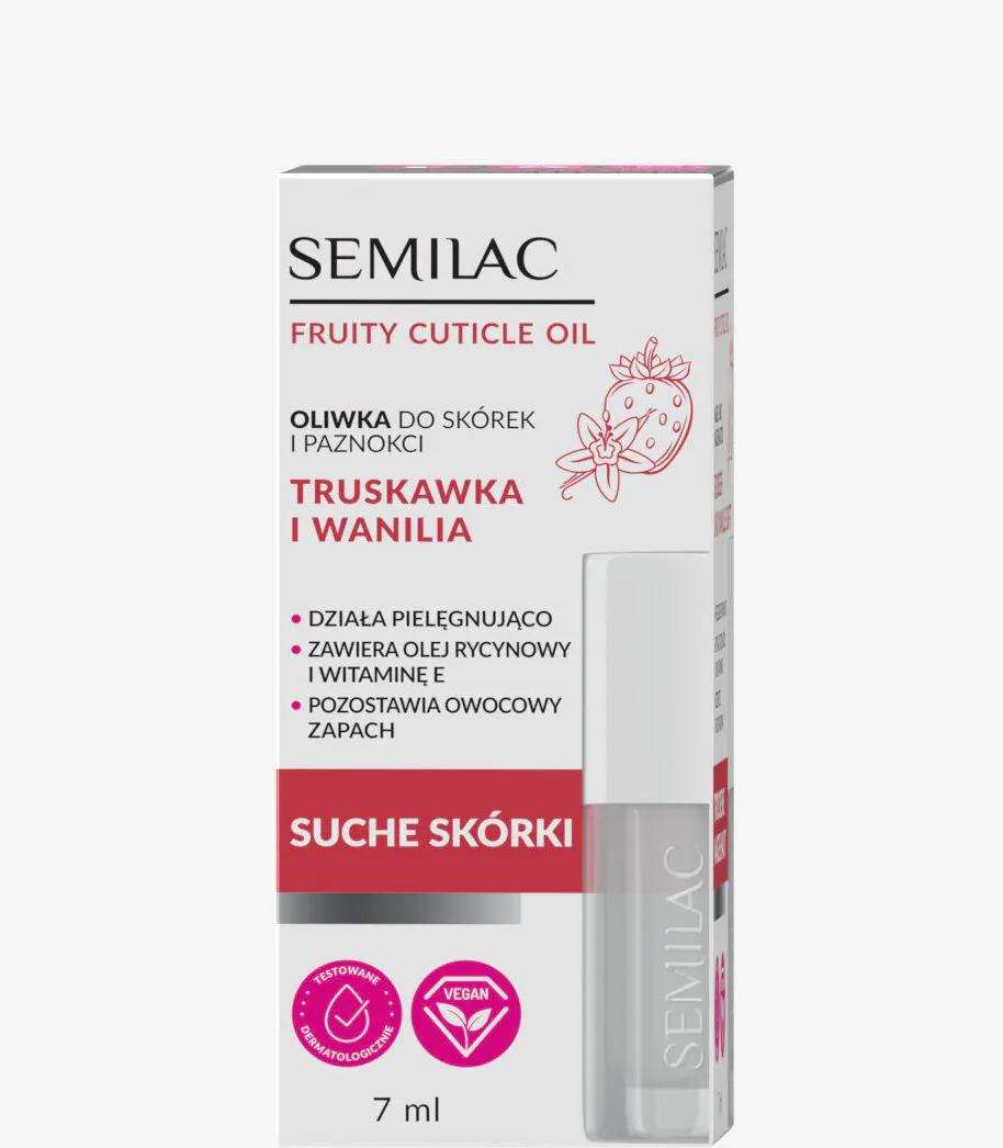 Semilac Oliwka do paznokci Strawberry Vanilla