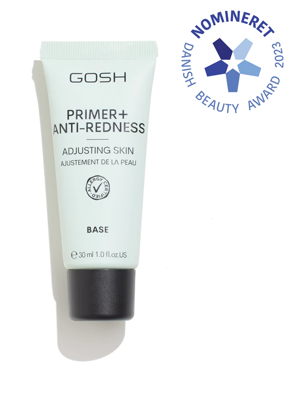 GOSH COPENHAGEN Primer Plus + base de maquiagem redutora de vermelhidão