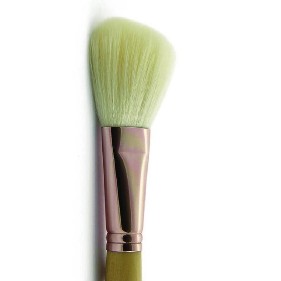 Štetec na púder v boho zelenej farbe 05 – Vegánsky púder – 1 kus