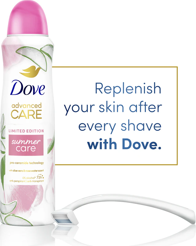 Dove Advanced Care Summer Care deodorant spray