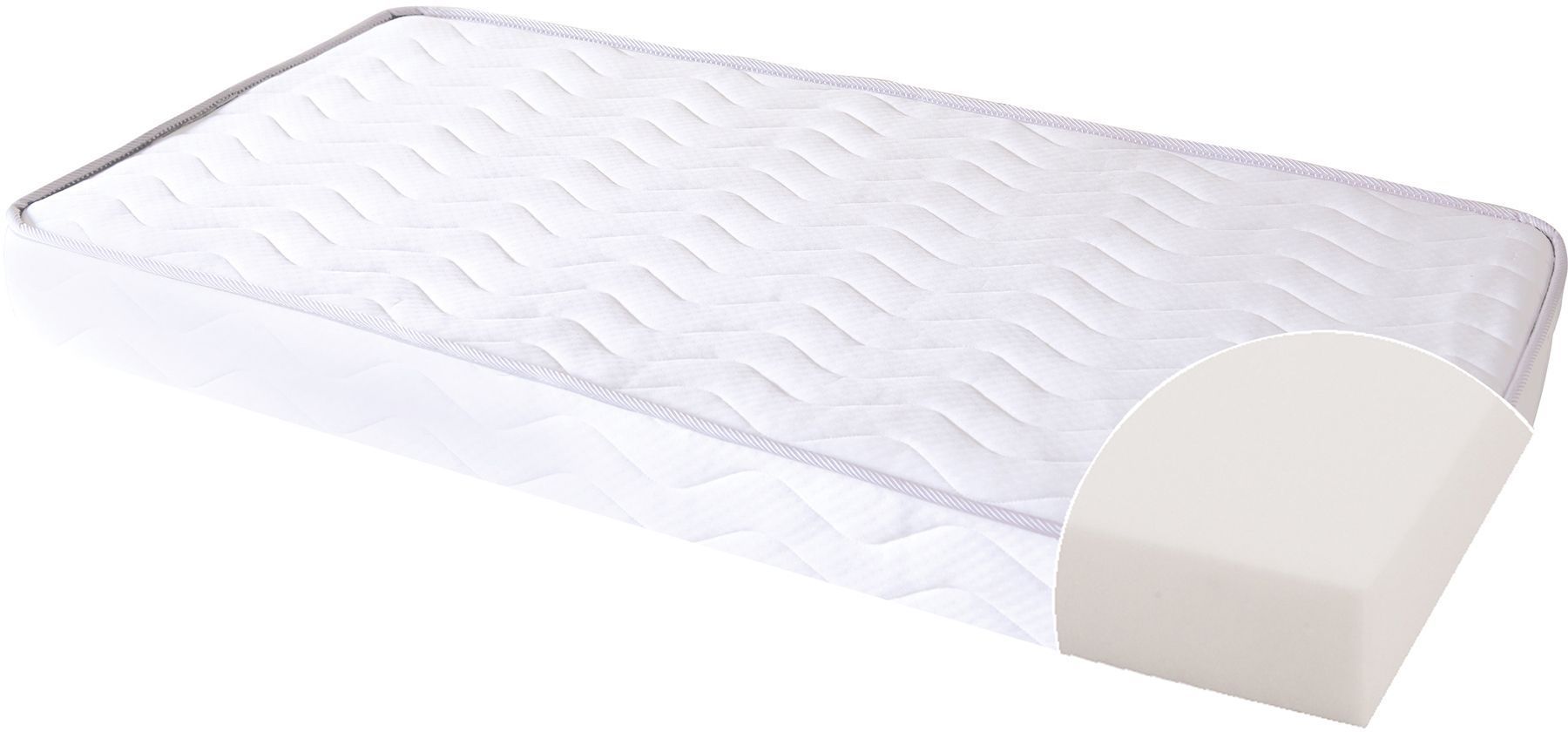 Matelas bébé climatisé - 70 x 140 cm - Epaisseur 11 cm - Avec Drap housse et Alèse - TINEO