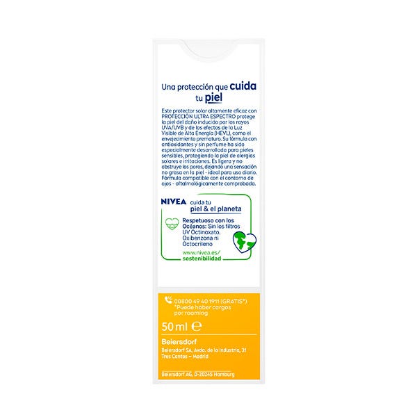Sensitiv ansigtsbeskyttelse SPF 50 | 50ML