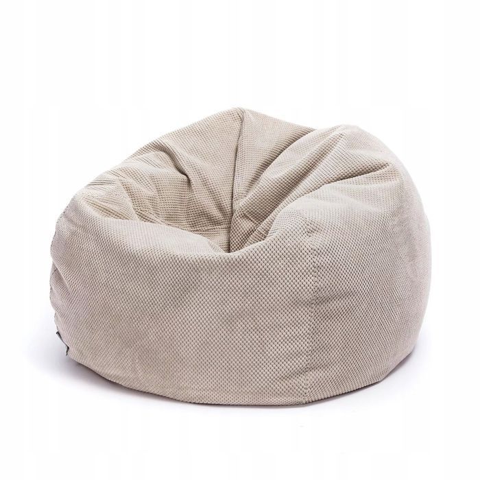 Pouf Poire Ecopuf - Fauteuil, Canapé, Coussin de Sol, Pouf d'intérieur/extérieur - Beige foncé