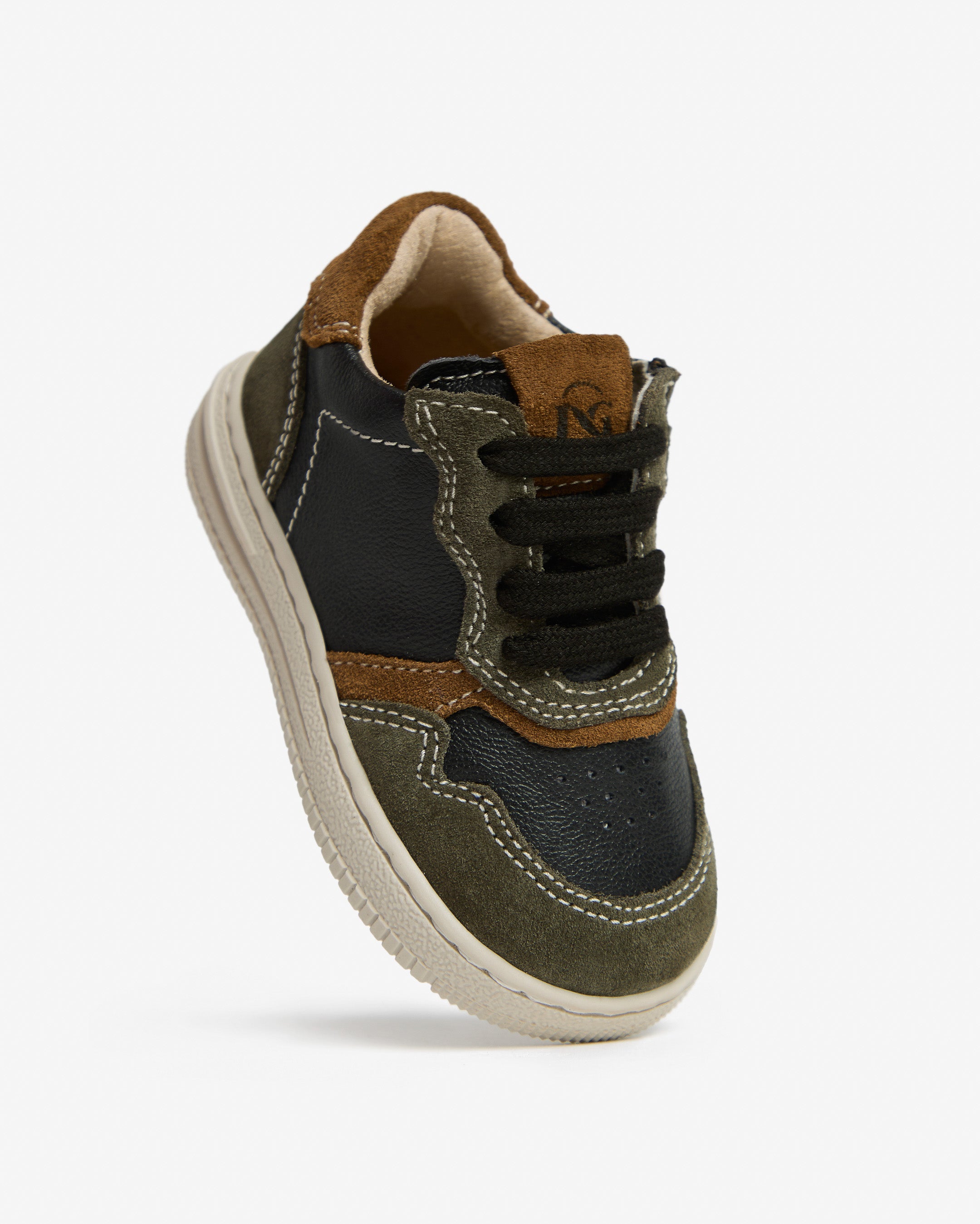  Junior-Sneaker aus Leder und Wildleder für Kinder