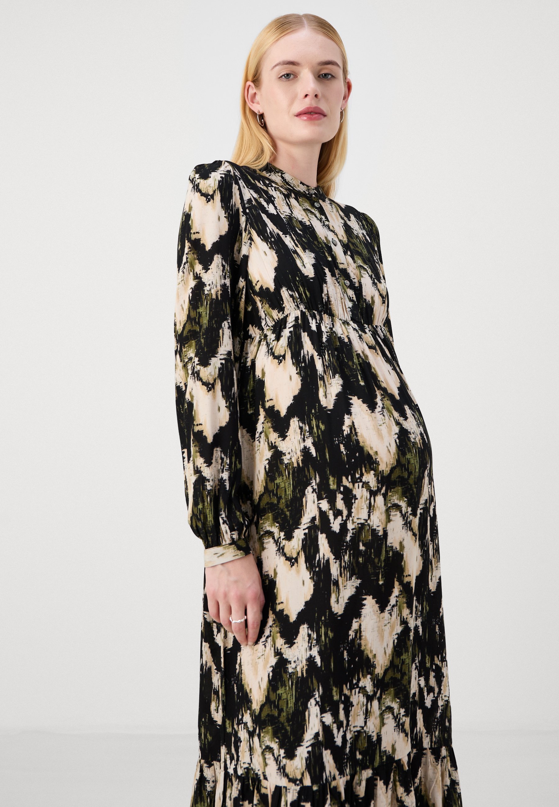 ONLY MATERNITY OLMJESSIE MIDI-JURK - Overhemdjurk - lodengroen