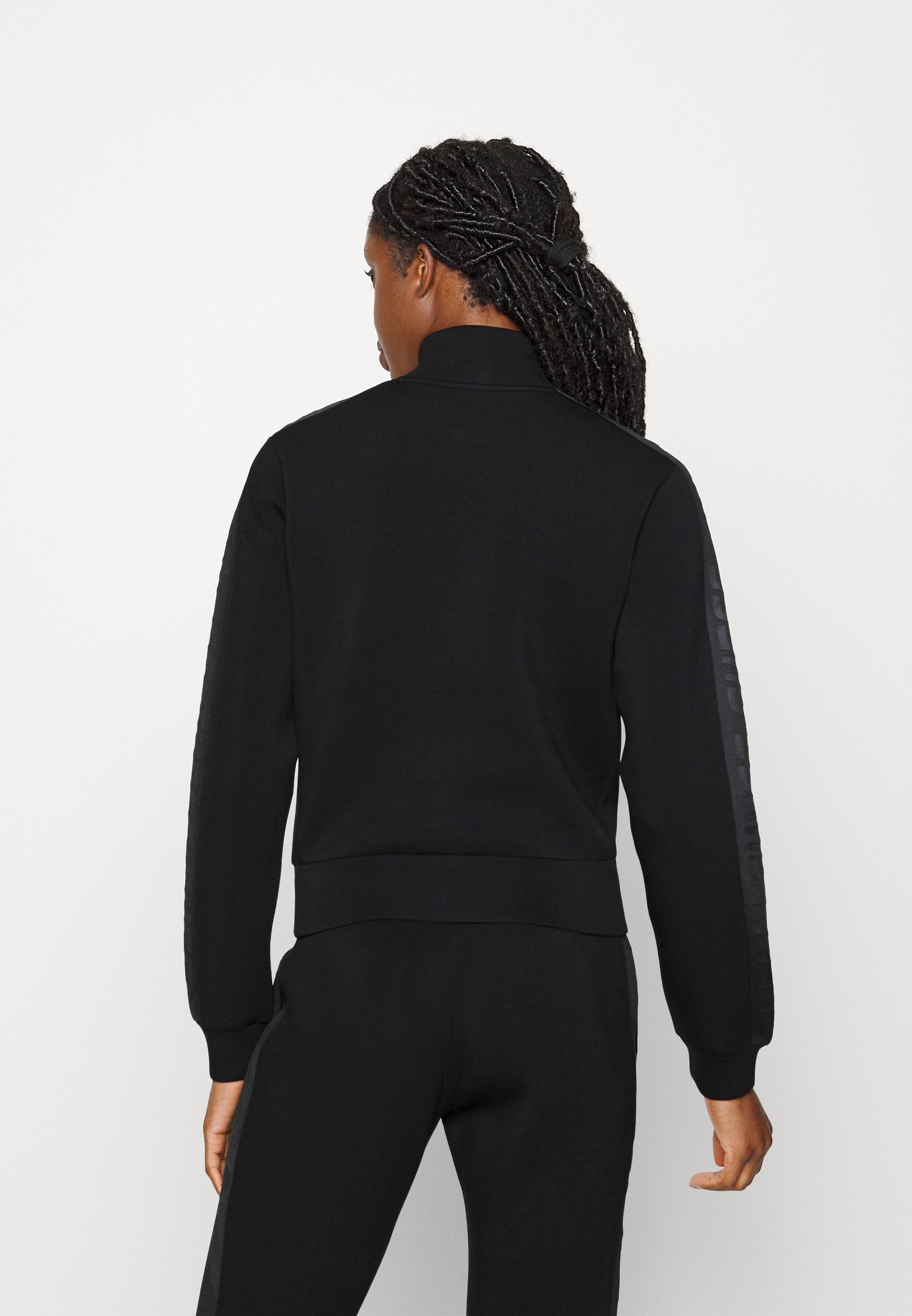 Guess NEW ALLIE ZIP - Sweatshirt met rits - gitzwart