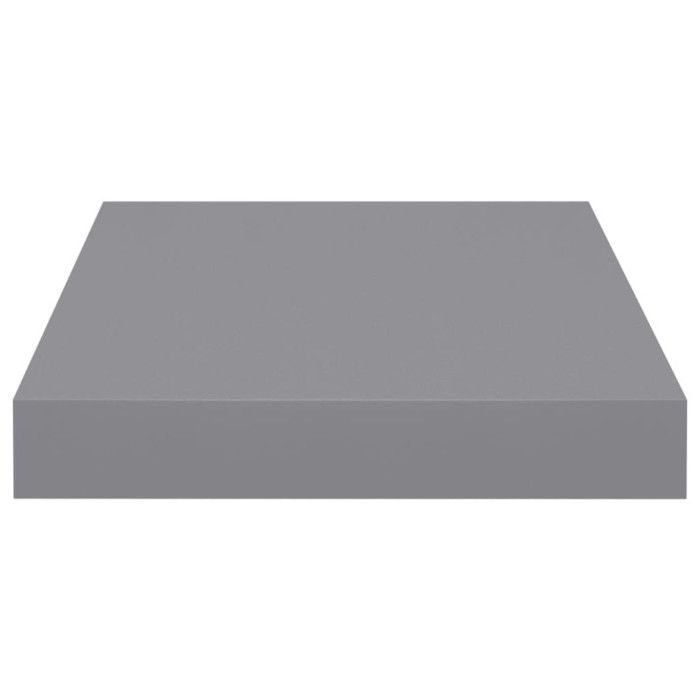 vidaXL Zwevende wandplanken 4 stuks Grijs 23x23,5x3,8 cm MDF