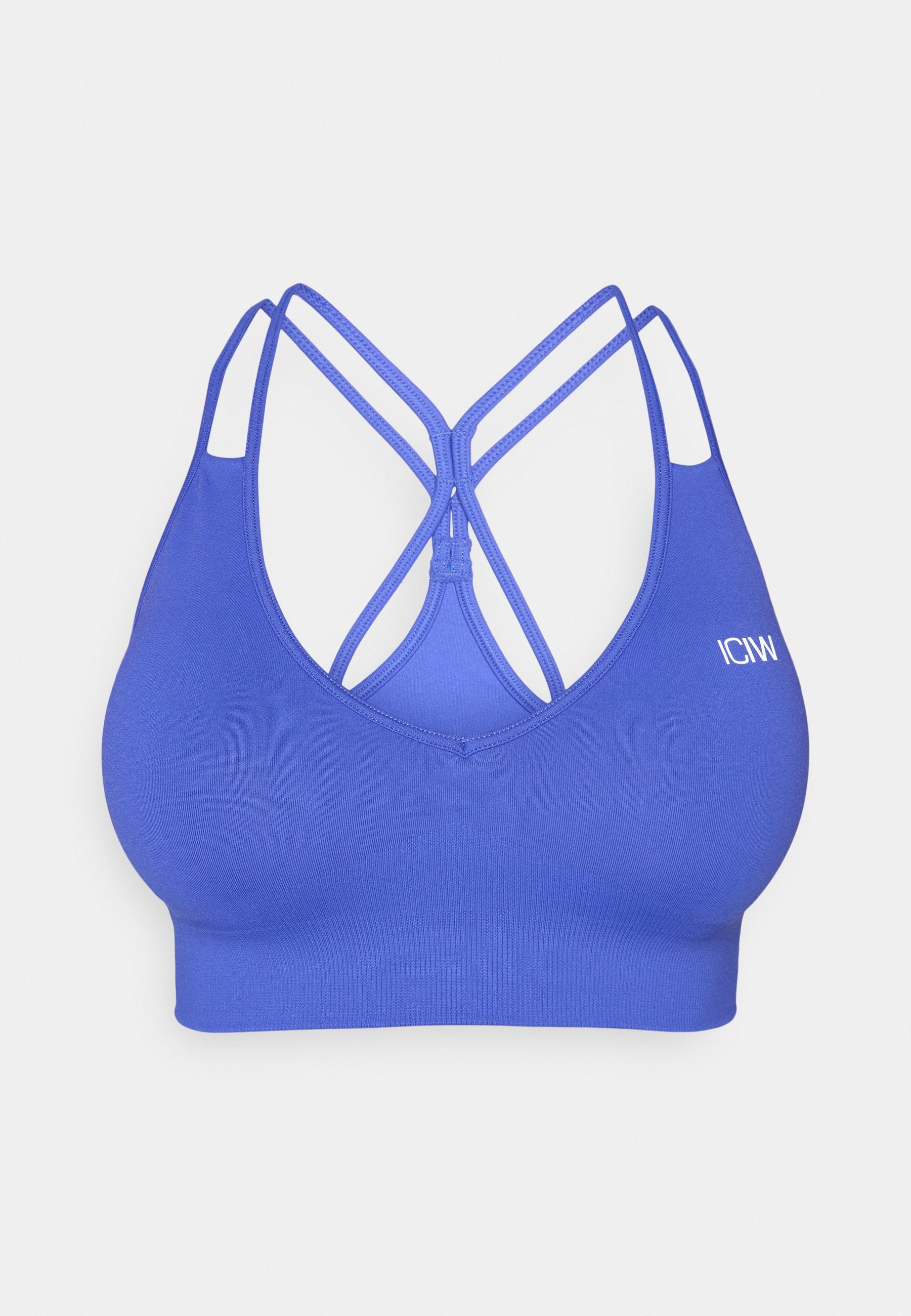 Reggiseno sportivo ICANIWILL DEFINE SEAMLESS V SHAPE - Supporto medio - blu virtuale